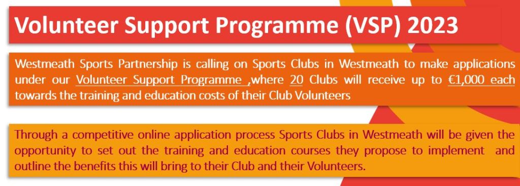 Volunteer Support Programme 2023