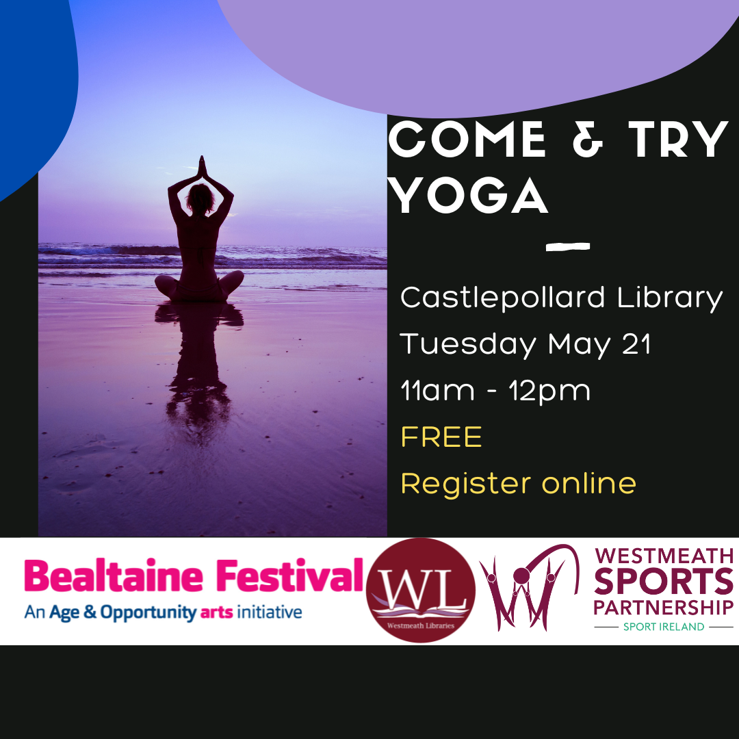 Come and try Yoga at Castlepollard library poster