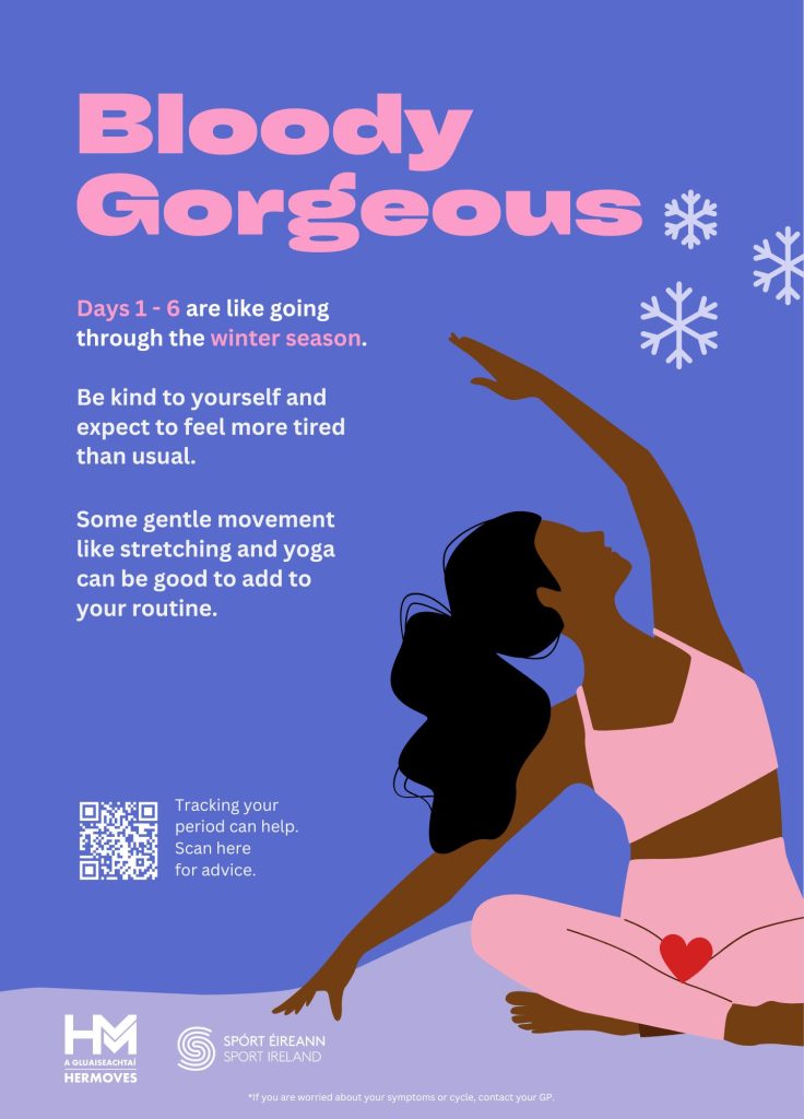 Period positivity poster that says 'Bloody Gorgeous'