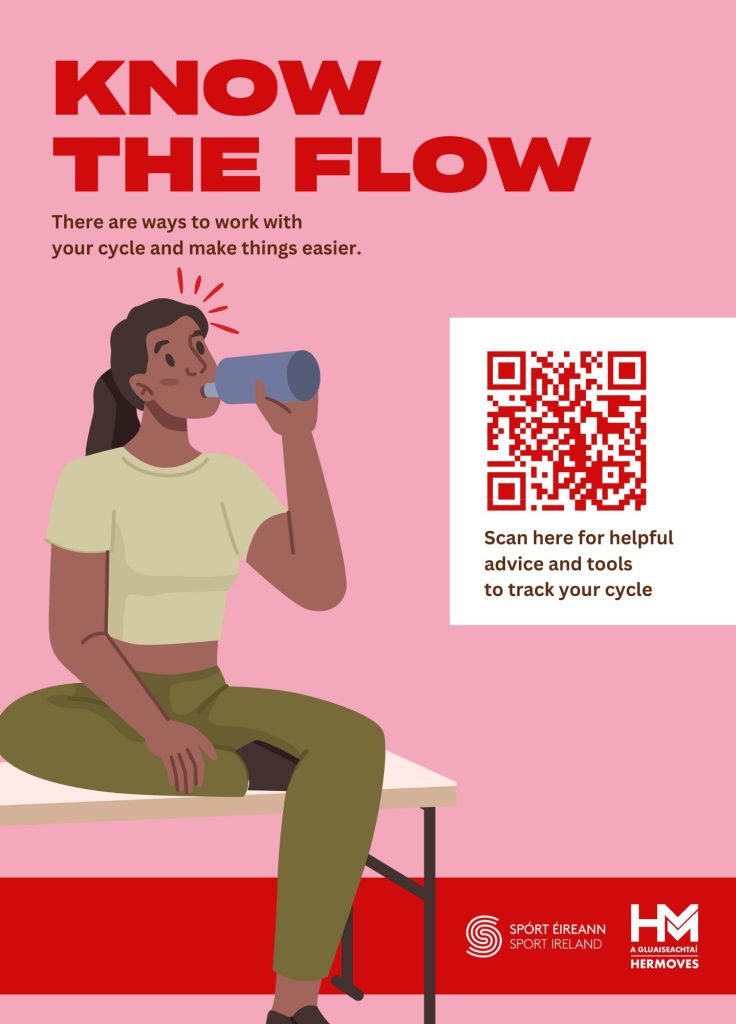 Periods positivity poster that says 'Know the flow'